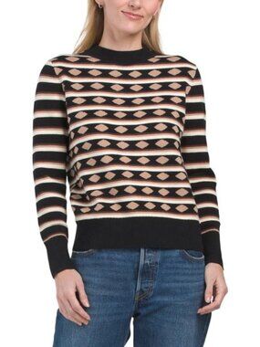 NANCY YANG Striped Sweater